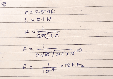 Handwritten working for a resonance-frequency problem